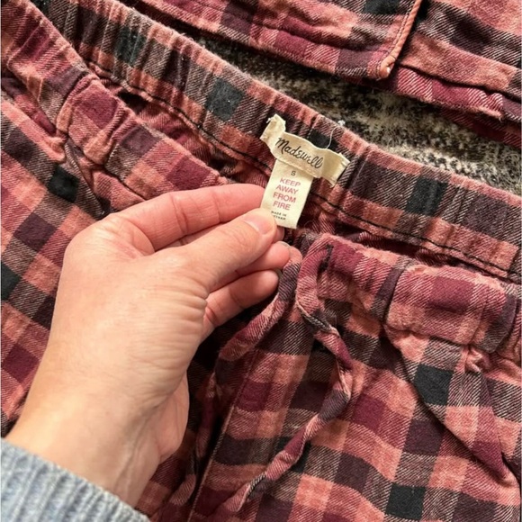 Women’s Madewell flannel pajama set, size small - Picture 2 of 5